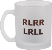 Theeglas (mat, 300 ml) met RLRR LRLL (drum)