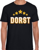 DORST drank fun t-shirt zwart voor heren - bier drink shirt kleding XL