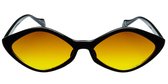 Icon Eyewear Zonnebril PUK - Zwart montuur  - Oranje glazen