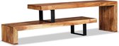 Tv-meubel - Acaciahout massief - Bruin - 115 x 30 x 40 cm - Gepolijst