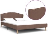 Bedframe stof bruin 120x200 cm