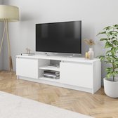 Tv-meubel 120x30x35,5 cm spaanplaat wit