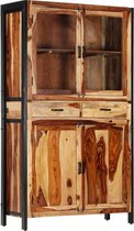 Hoge kast 100x40x175 cm massief sheeshamhout