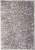 Vloerkleed shaggy hoogpolig 120x170 cm grijs
