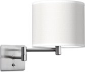 Home Sweet Home wandlamp Bling - wandlamp Swing inclusief lampenkap - lampenkap 20/20/17cm - geschikt voor E27 LED lamp - wit