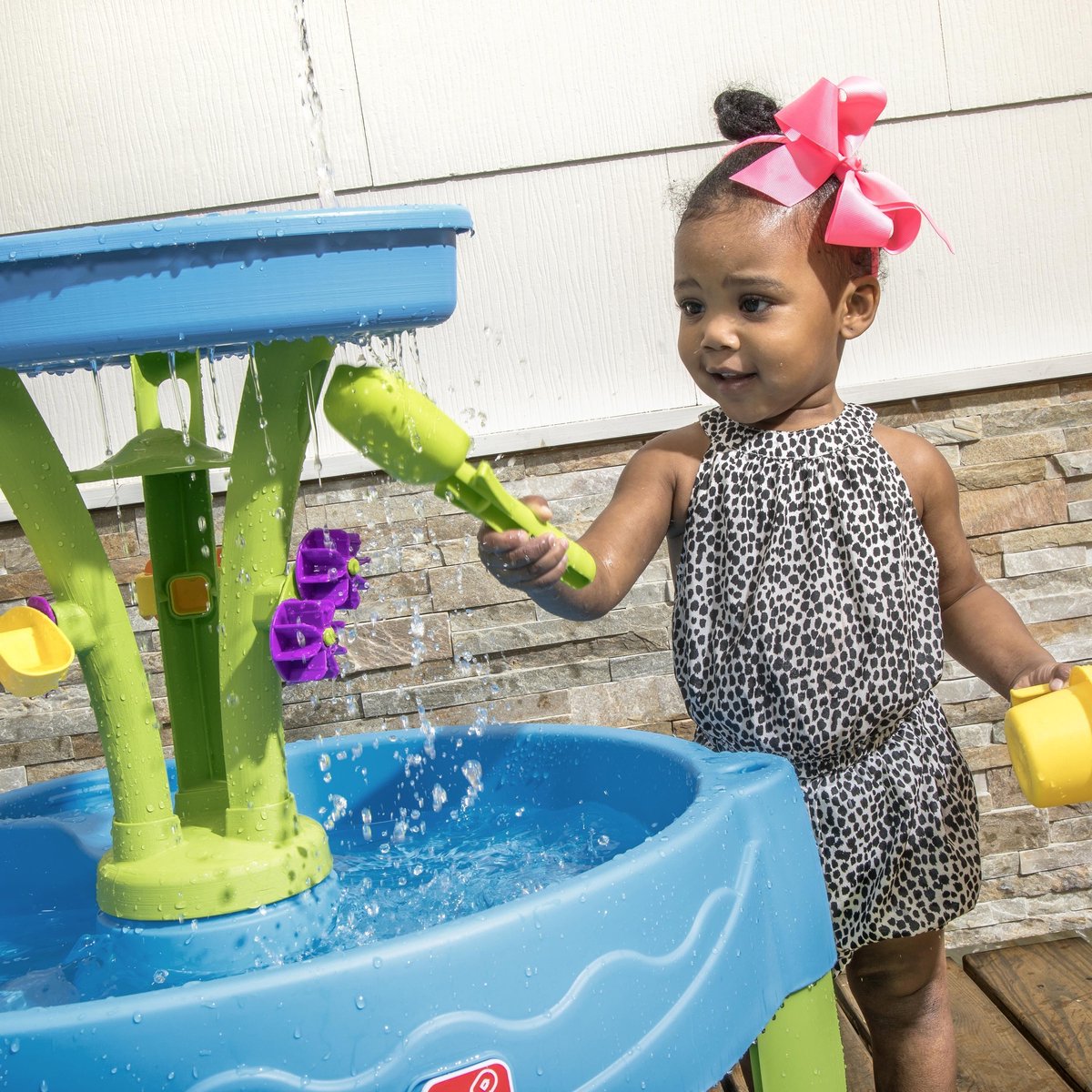 Step2 Summer Showers Splash Watertafel - Met 8 accessoires - Waterspeelgoed voor kind - Activiteitentafel met water voor de tuin / buiten — afbeelding 9