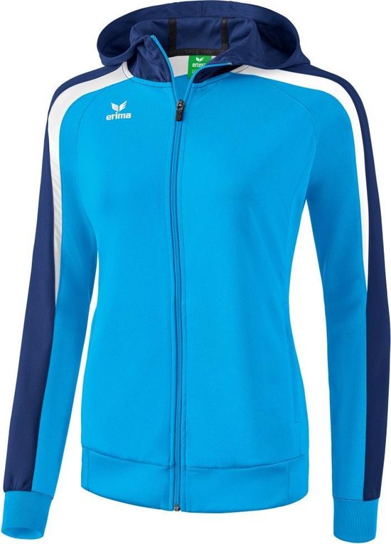 Foto: Erima liga 2 0 dames trainingsjack jassen blauw licht 40