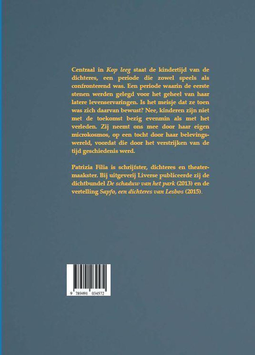 Bordeauxreeks 32 - Kop leeg - back cover