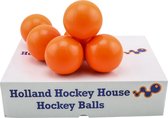 Hockeyballen glad oranje - zonder logo - 120 stuks