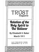 Relation of the Holy Spirit to the Believer