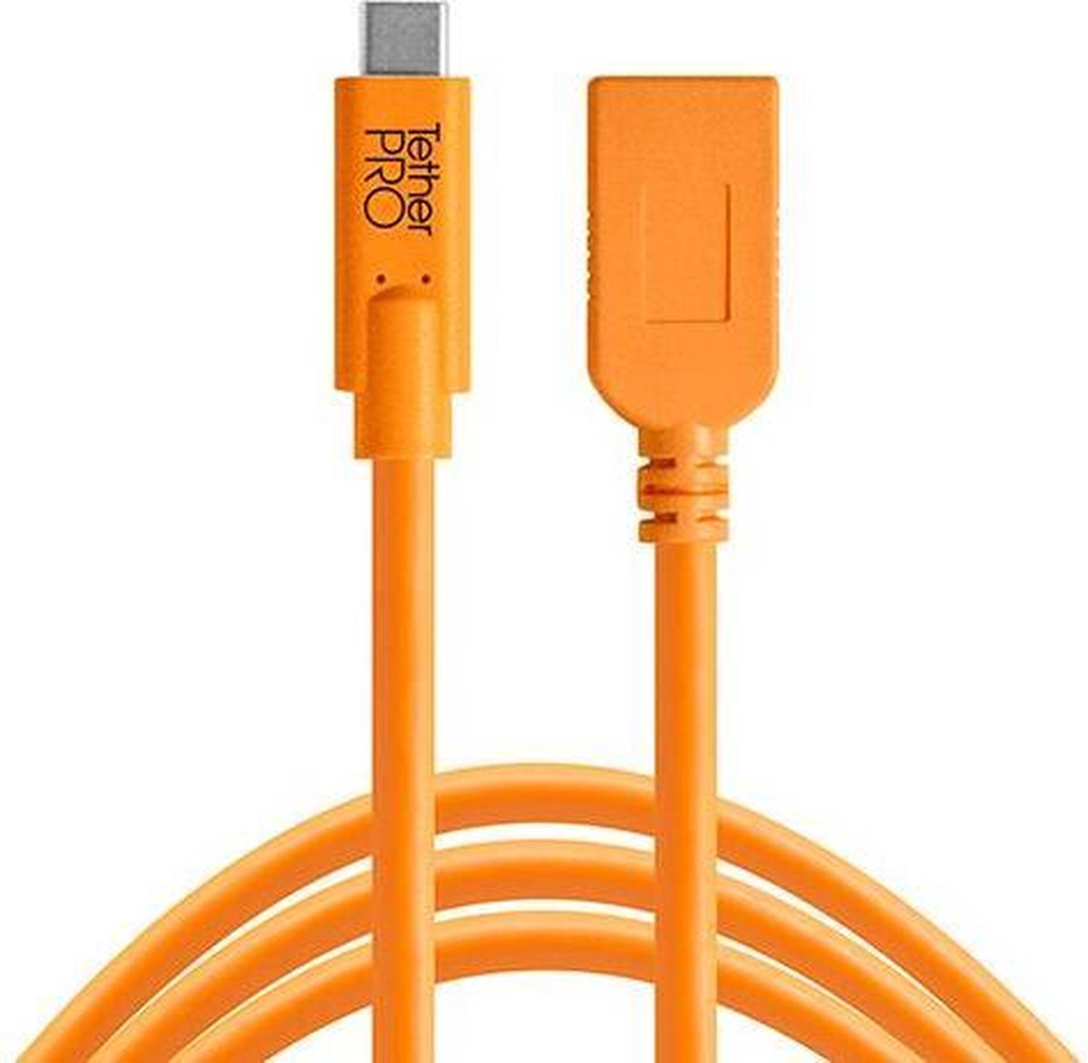 Tether Tools TetherPro USB-C to USB Female Adapter (extender) 4,6m oranje