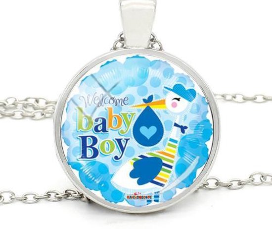 Hanger / moederhanger Baby boy met ketting / geboorte cadeau / zwangerschap  cadeau ... | bol.com