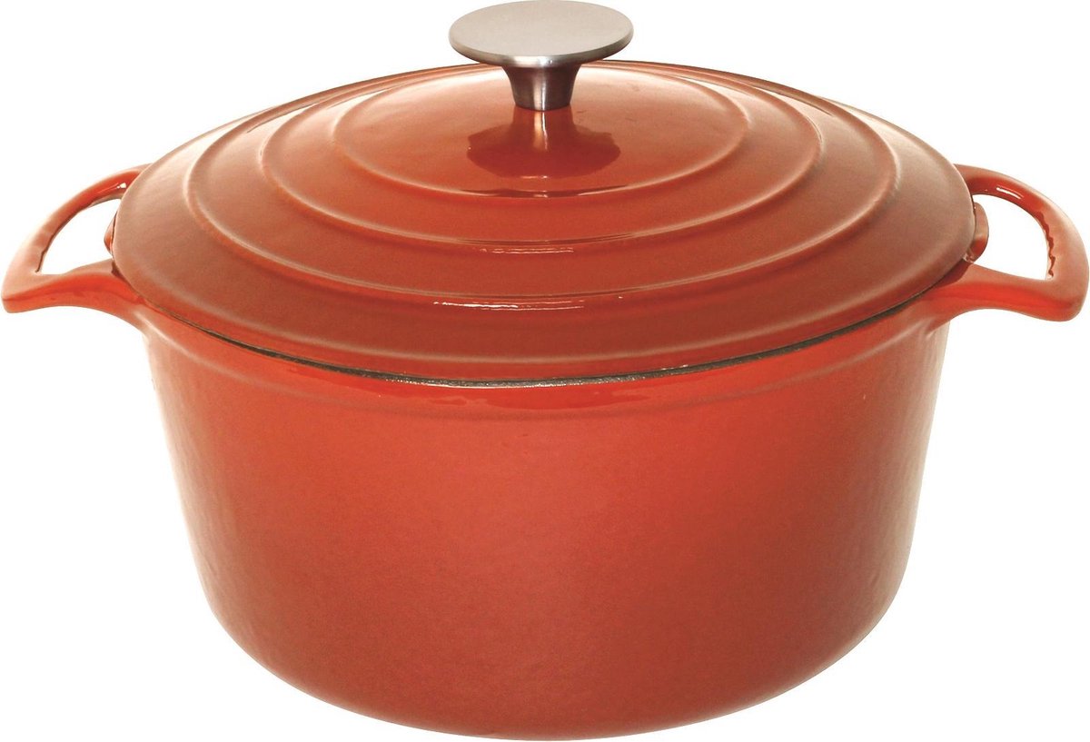 Ronde Braadpan - 4 Liter - Oranje - Vogue GH303 - Horeca & Professioneel