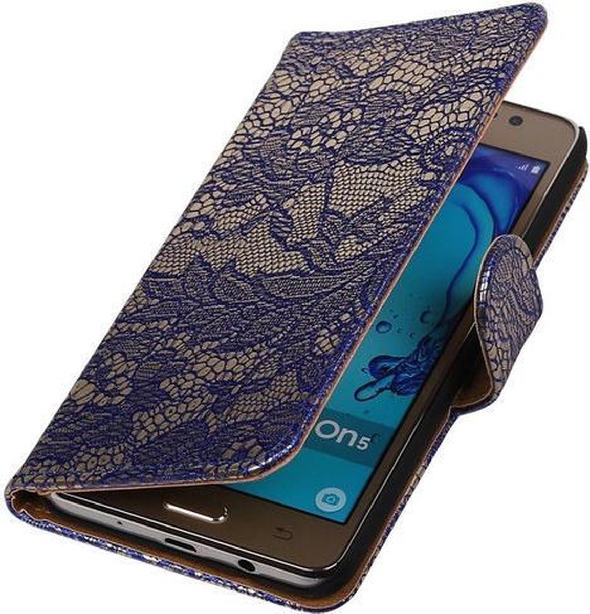 Samsung Galaxy On5 - Lace Blauw Booktype Wallet Hoesje