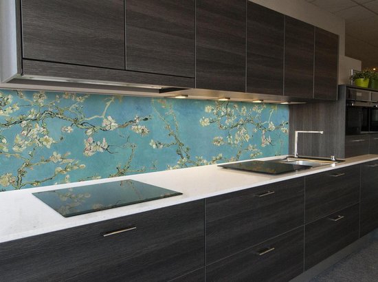 enz aansluiten Toelating Keuken achterwand: "Amandelbloesem" 400 x 70cm | bol.com