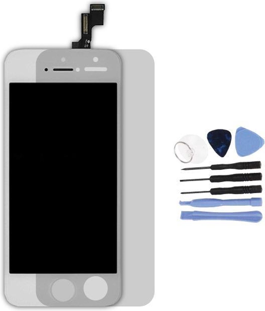 Voor Apple iPhone SE - AAA+ LCD scherm Wit & Tools + Screen Guard