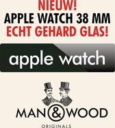 Man & Wood Screenprotector / Schermbescherming ECHT GEHARD GLAS (Tempered Glass) - Apple Watch 38 mm