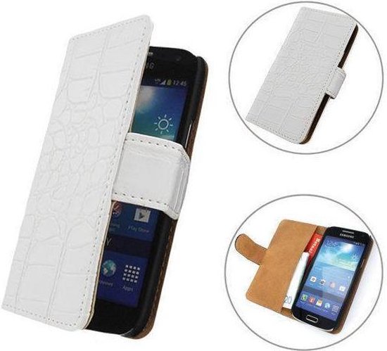 TCC Cover Huawei Ascend G6 4G Book/Wallet Case/Cover Croco Wit | bol.com