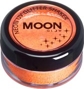 Oranje UV Moonglow© glitter poeder - Schmink