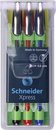 fineliner Schneider Xpress 0,8mm etui 1x zwart, 1x rood, 1x groen doos met 10 stuks