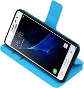 Blauw Samsung Galaxy J3 Pro TPU wallet case booktype hoesje HM Book