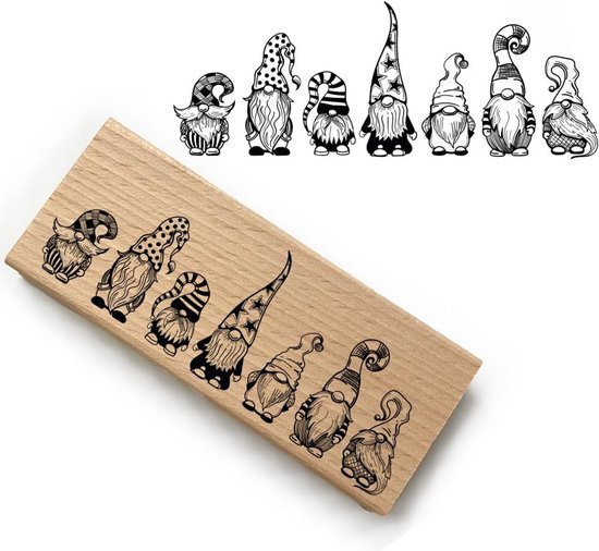 Houten Motiefstempel 'Soms Is Het Grote Geluk Heel Klein' Voor Kaarten En Hobby