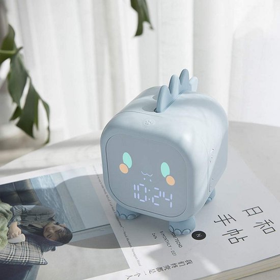 Dinosaurus Kinderwekker met Nachtlampje en Slaaptrainer | Digitaal Alarm voor Kinderkamer — afbeelding 5