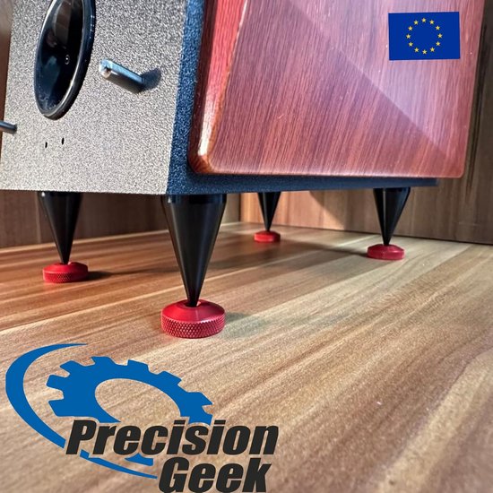 BLUELL Pack van 4 stks Aluminium Speaker Isolatie Voeten Pad voor AMP Draaitafel HIFI Speler