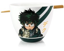My Hero Academia Ramen Bowl with Chopsticks Izuku Midoriya 473 ml