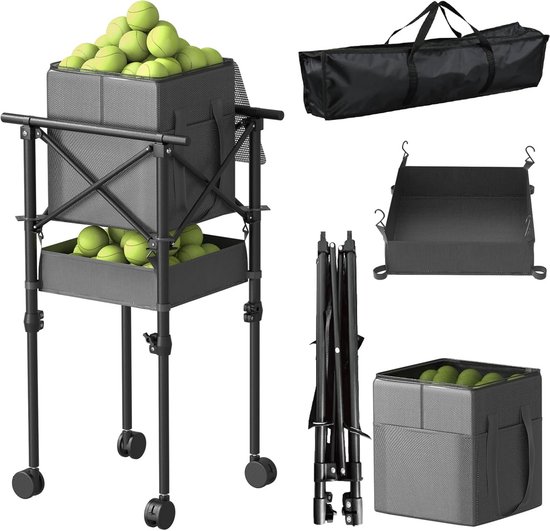 Vermont Tennis Ball Pick-Up Tube | Eenvoudige Tennis Ball Collectie - 15-Ball Capaciteit