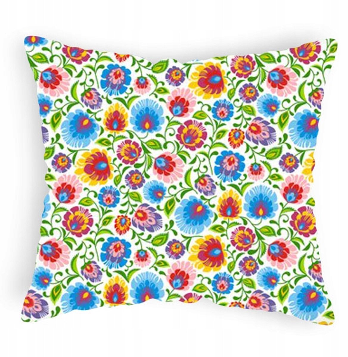 Folkloristische kussenhoes 70x80 cm met kleurrijke bloemen
