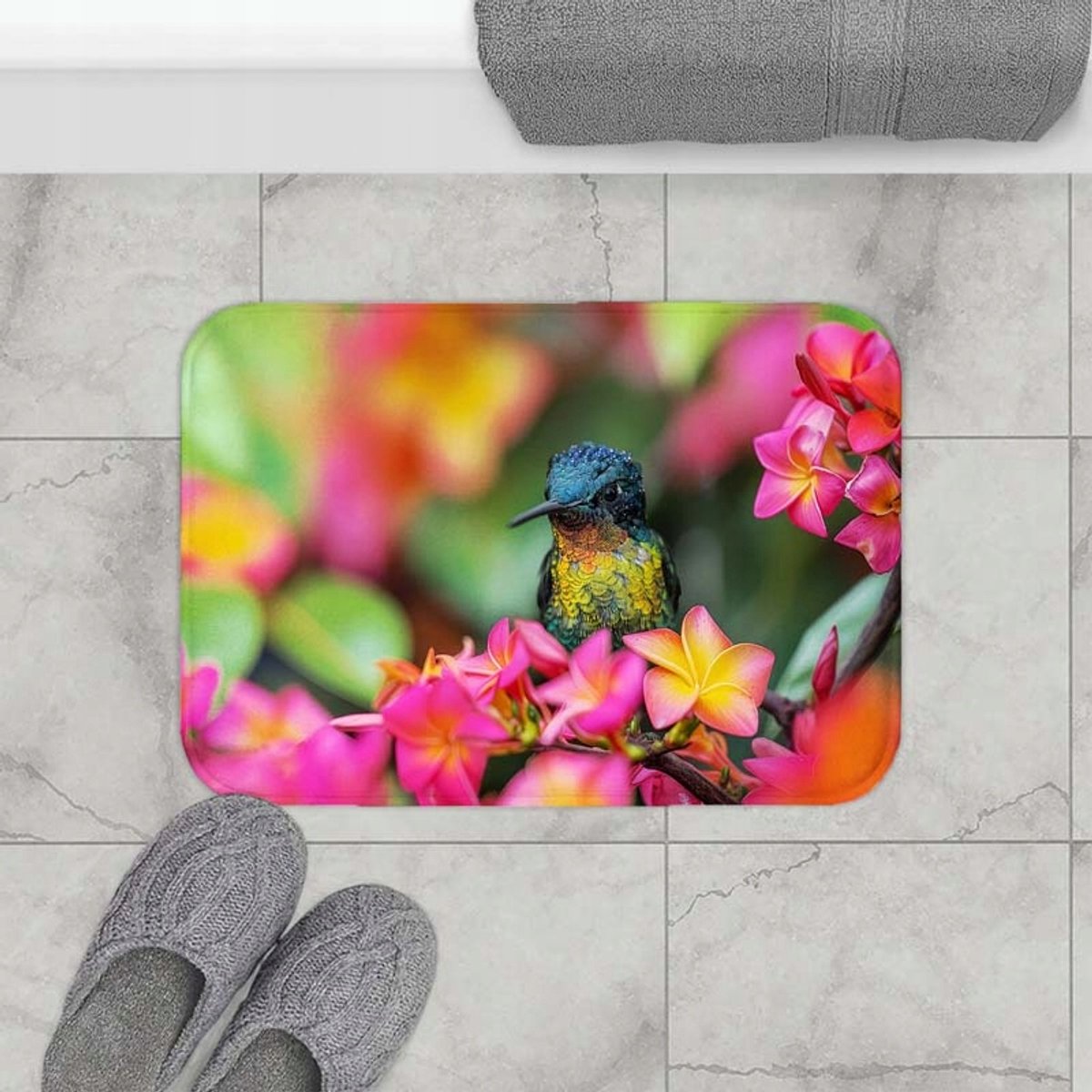 Zachte Antislip Douchemat 60x40 cm - Sneldrogend & Wasbaar