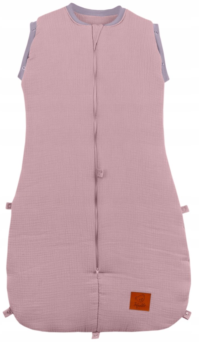 Verwarmde Mousseline Slaapzak Premium 2,5 TOG, Verstelbaar (0-18m)