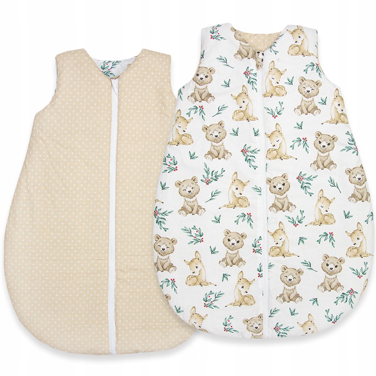 Ankras Baby Slaapzak 68-80cm - Katoen, 2.5 TOG, Omkeerbaar