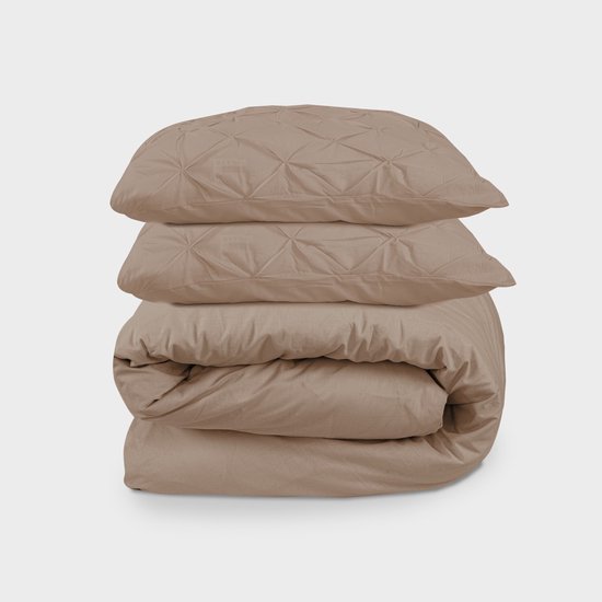 Beau Maison Dekbedovertrek Augustine Taupe 200x200/220 cm + 2 kussenslopen van Merkloos — afbeelding 3