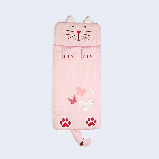 Kinder Slaapzak 160x60cm – Cartoons, zacht warm, roze