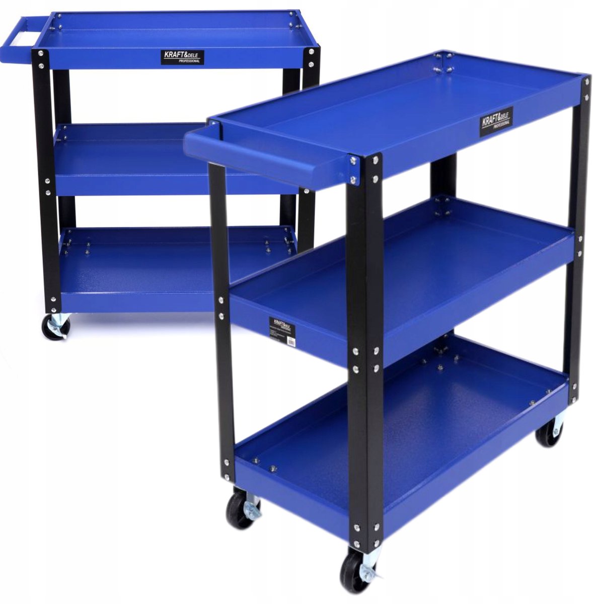 Kraft&Dele Werkplaatswagen 3 planken 700x350x760mm KD1066 Blauw
