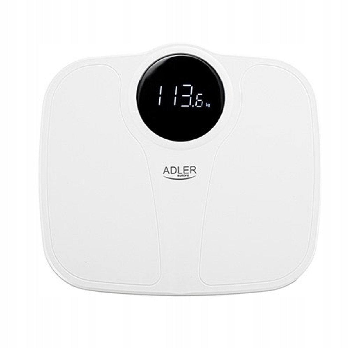 Elektronische weegschaal badkamer, LED display, max 180kg, wit