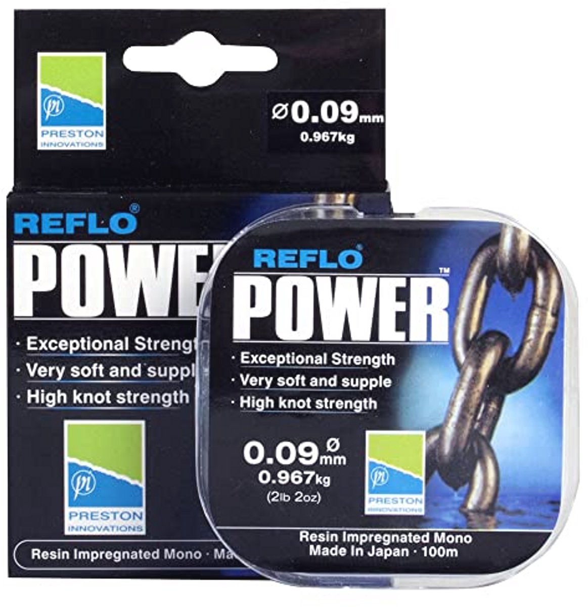 Reflo Power Line 100m - Uitzonderlijk sterke en soepele vislijn