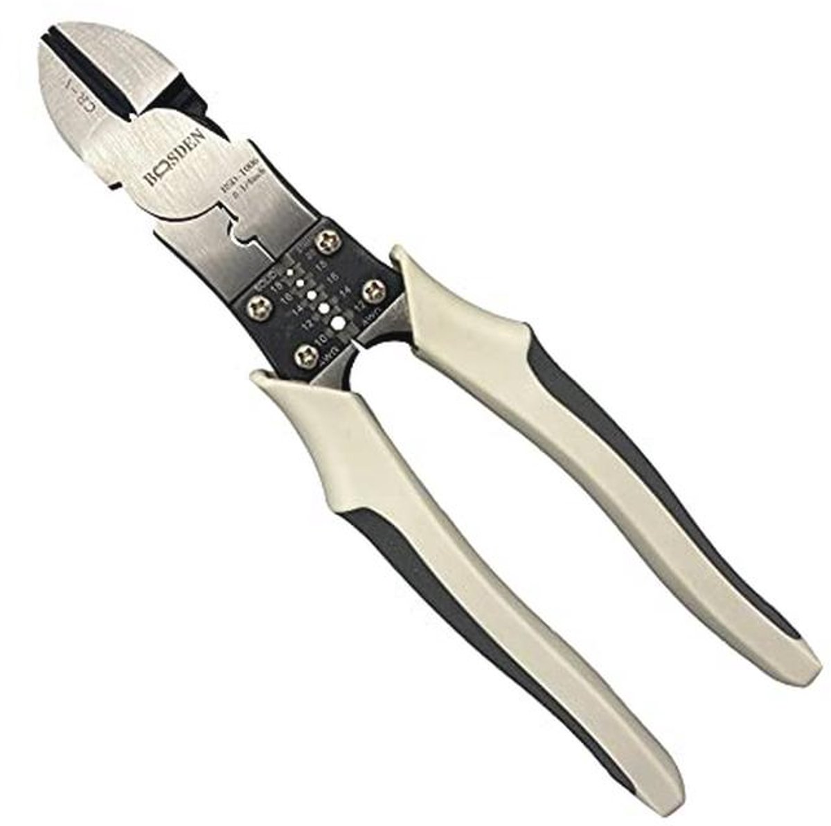 Zijstriptang met Knipfunctie en Krimptang - 203 mm