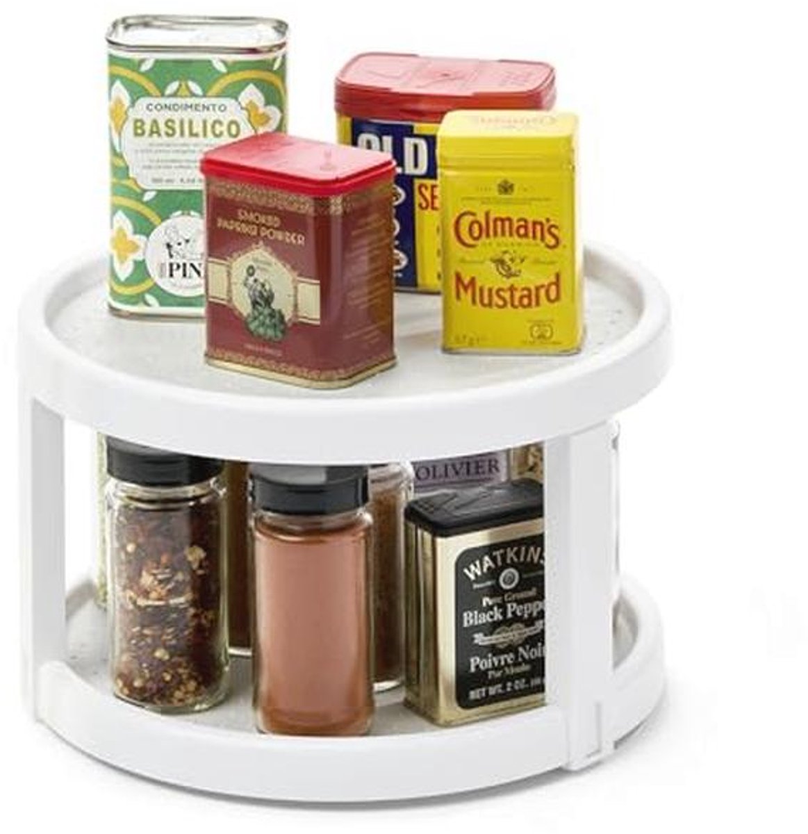 Draaitafel 2-niveaus Koken en Organiseren - Wit