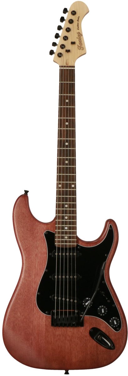 Fazley Outlaw Series Sheriff Basic SSS Brown elektrische gitaar met gigbag