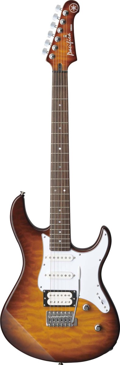 Yamaha PACIFICA212VQM Tobacco Brown Sunburst 6-snarige elektrische gitaar