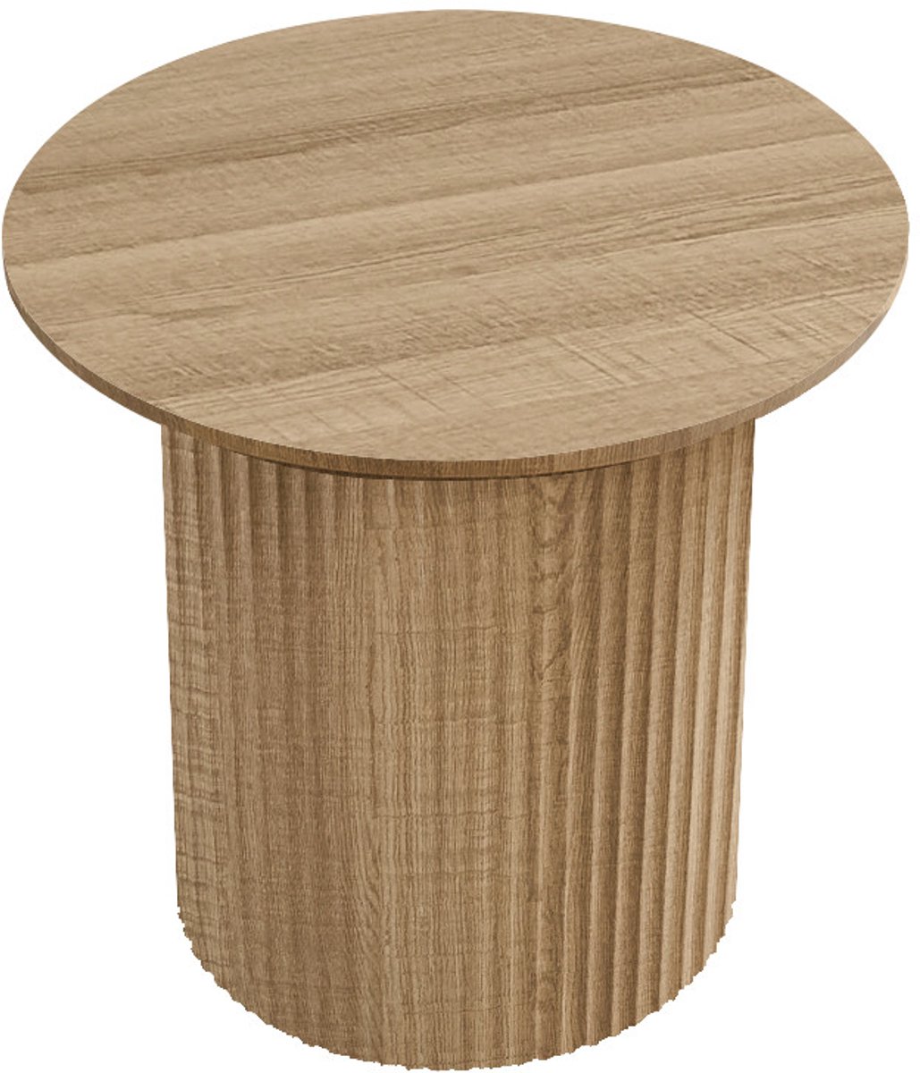 Salontafel 'Lagos' 50cm Rond Decor Eik Naturel