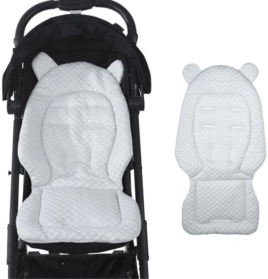 Universele Omkeerbare Kinderwagenzetelmat - Ademend Wassenbaar Pram/Buggy Kussen, Kinderwagenaccessoire van Merkloos — afbeelding 5
