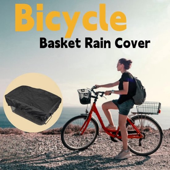 Daity 2 stuks Fietskrat hoes - Fietskrat afdekhoes - Mandhoes - Fietsmand - Fietskrathoes waterdicht - Uitgerekt formaat 70*80cm - Voormand Regenbestendig - Geschikt voor Waterdichte Fietsboxen - Zwart van Daity — afbeelding 5