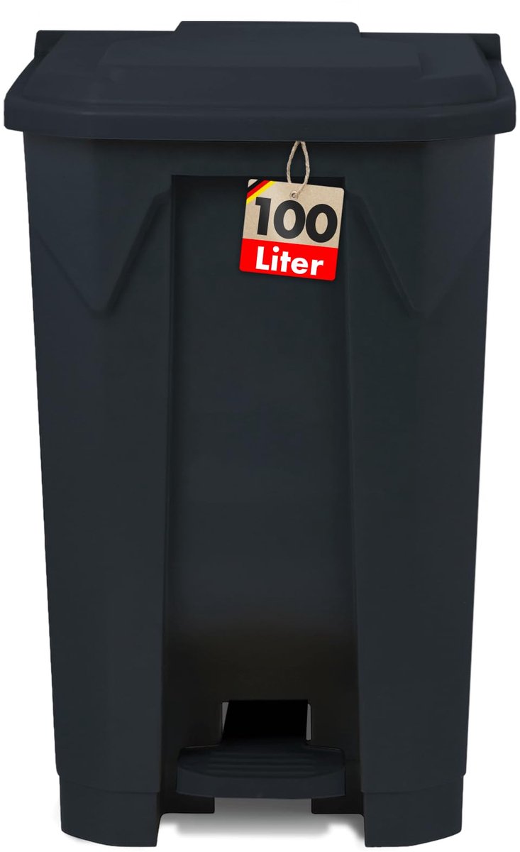 Unyqoos® Ruime vuilnisbak met pedaal en kleurcodering voor efficiënt afvalbeheer