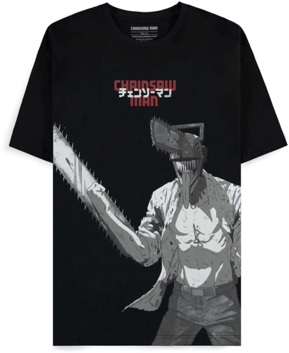 Chainsaw Man - Denji Heren Tshirt - L - Zwart