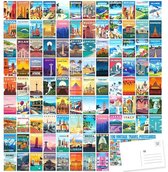 ARTFAVES® Ansichtkaartenset - Vintage Tarot II - 30 verschillende ansichtkaarten met illustraties van dieren, planten, anatomie, plantkunde, mystiek DIN A6