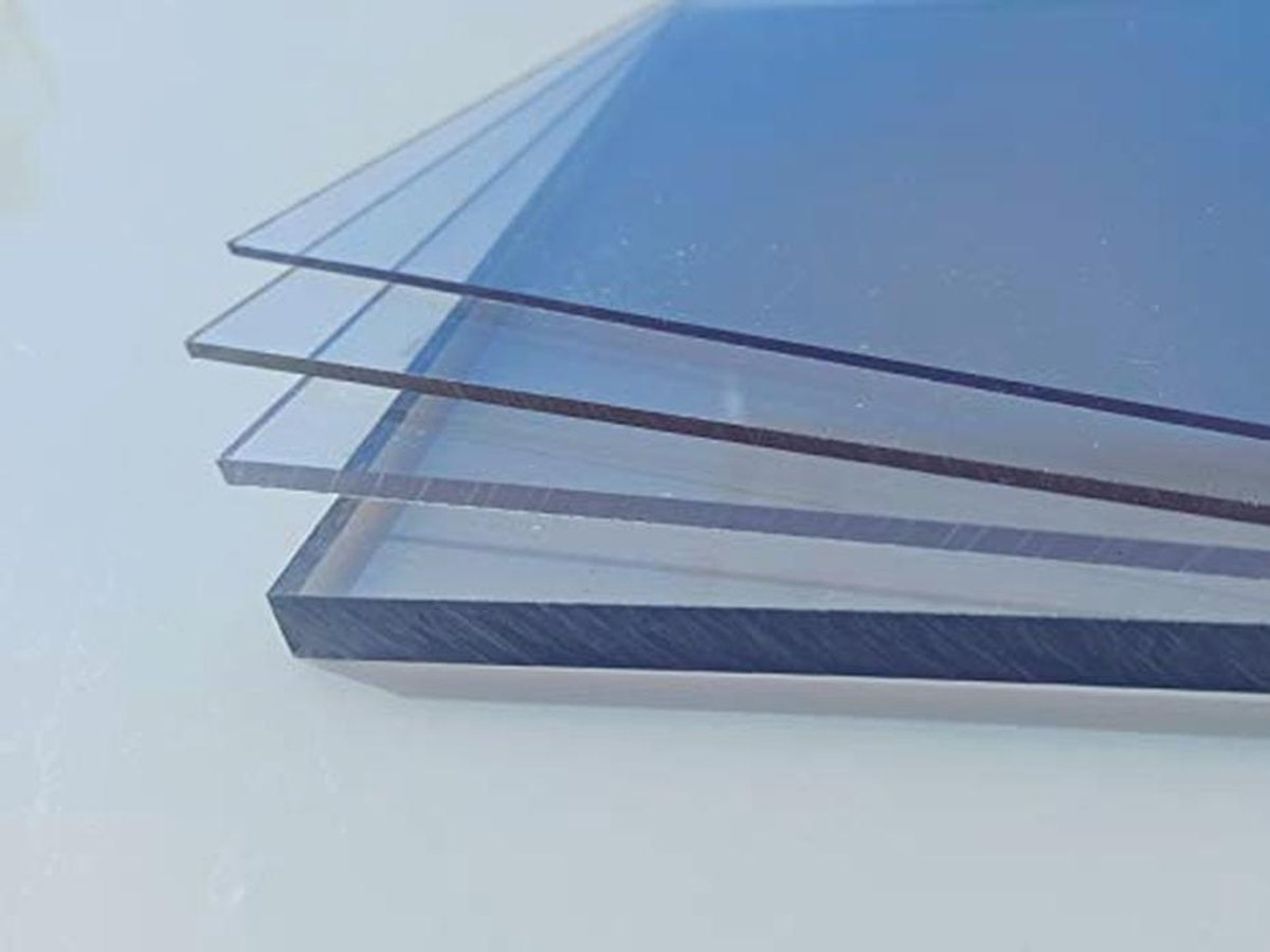 Polycarbonaat UV-plaat transparant (2-20 mm) - Diverse maten en diktes